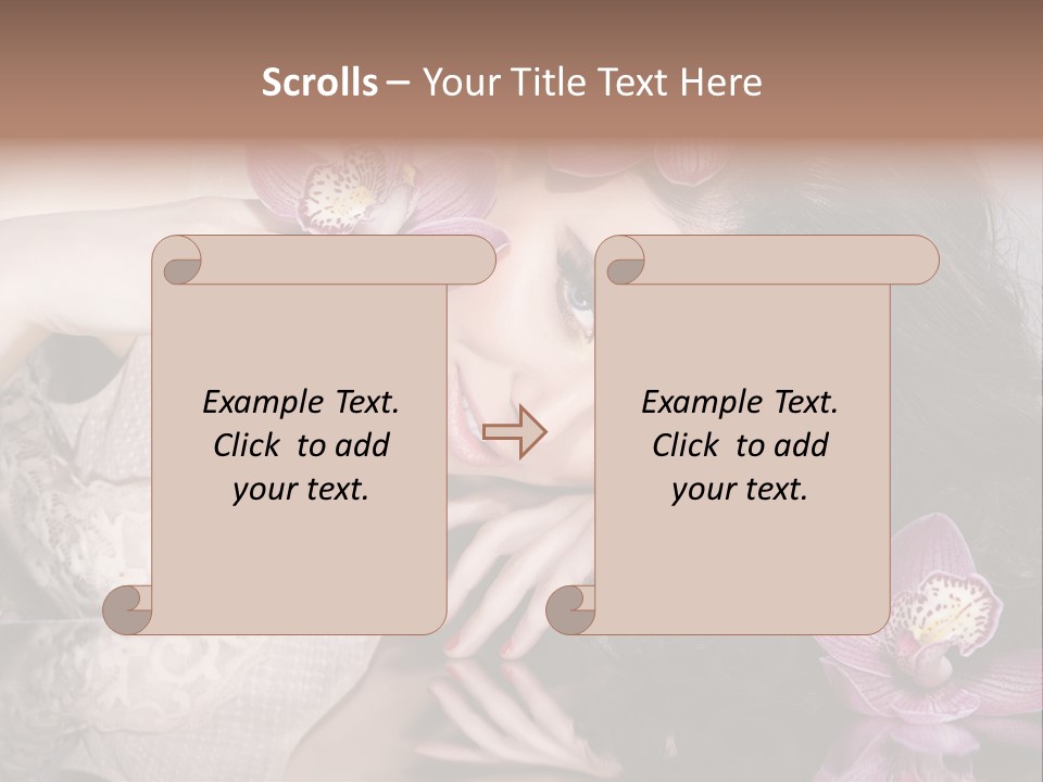 Pretty Eyeshadow Lips PowerPoint Template