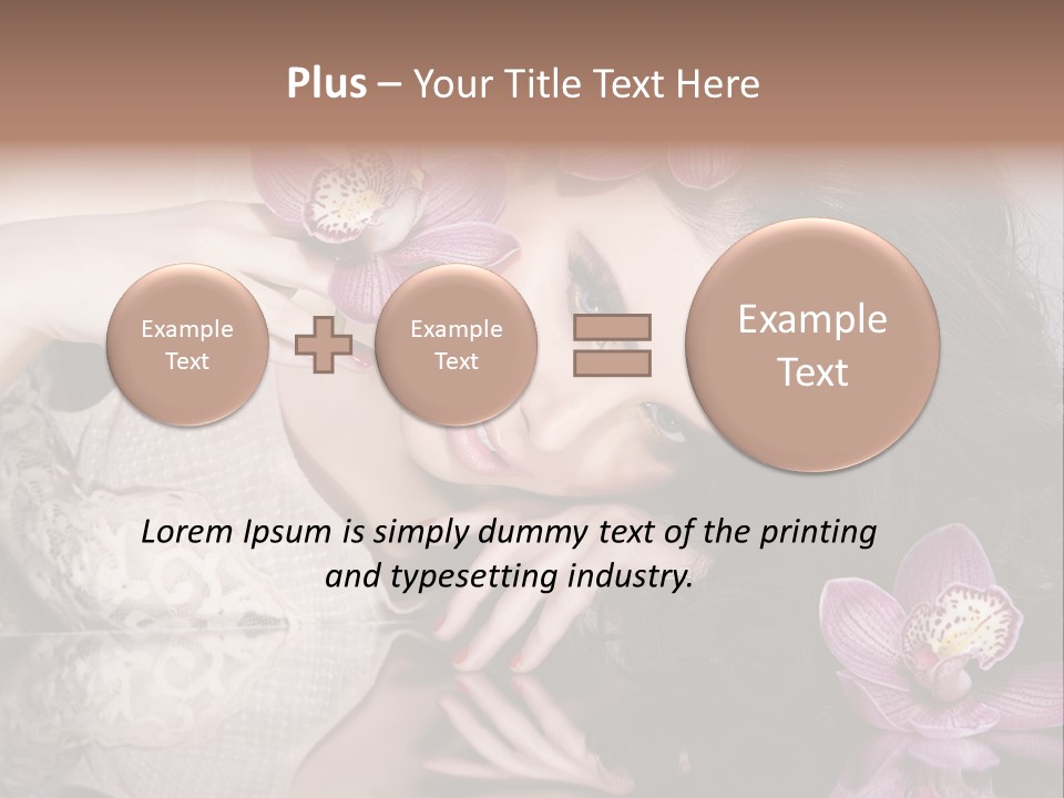 Pretty Eyeshadow Lips PowerPoint Template