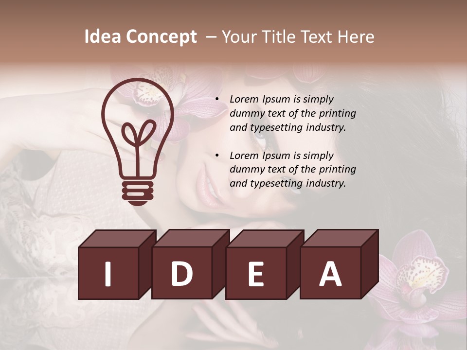 Pretty Eyeshadow Lips PowerPoint Template