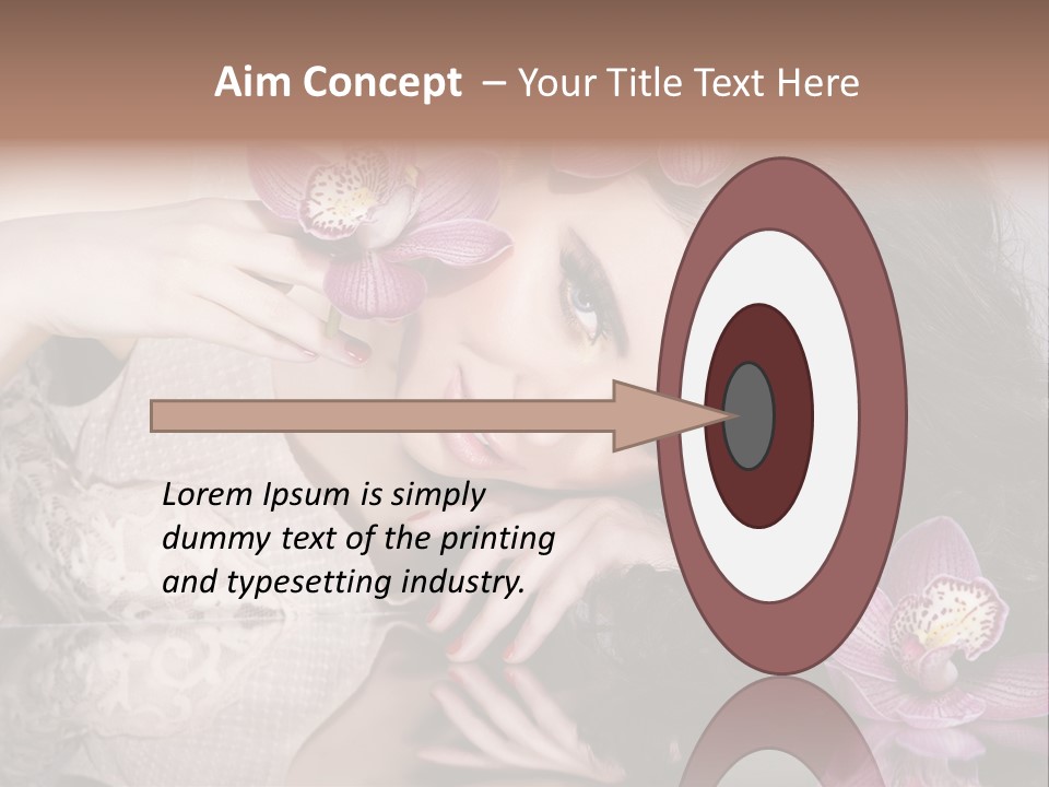 Pretty Eyeshadow Lips PowerPoint Template