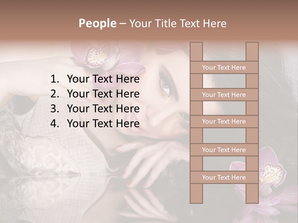 Pretty Eyeshadow Lips PowerPoint Template