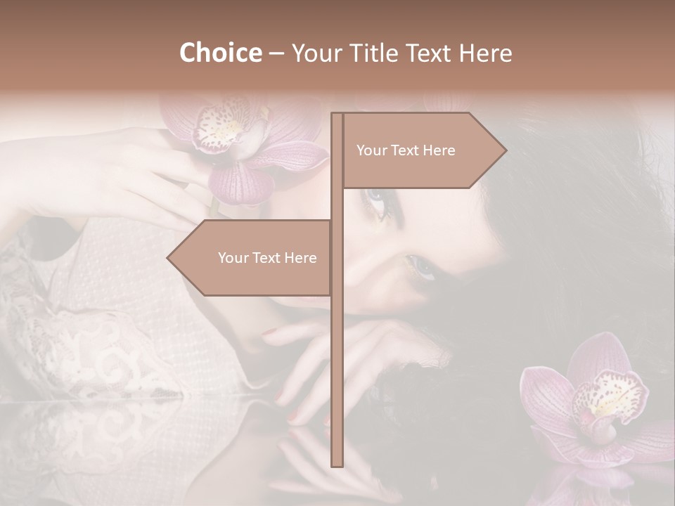 Pretty Eyeshadow Lips PowerPoint Template