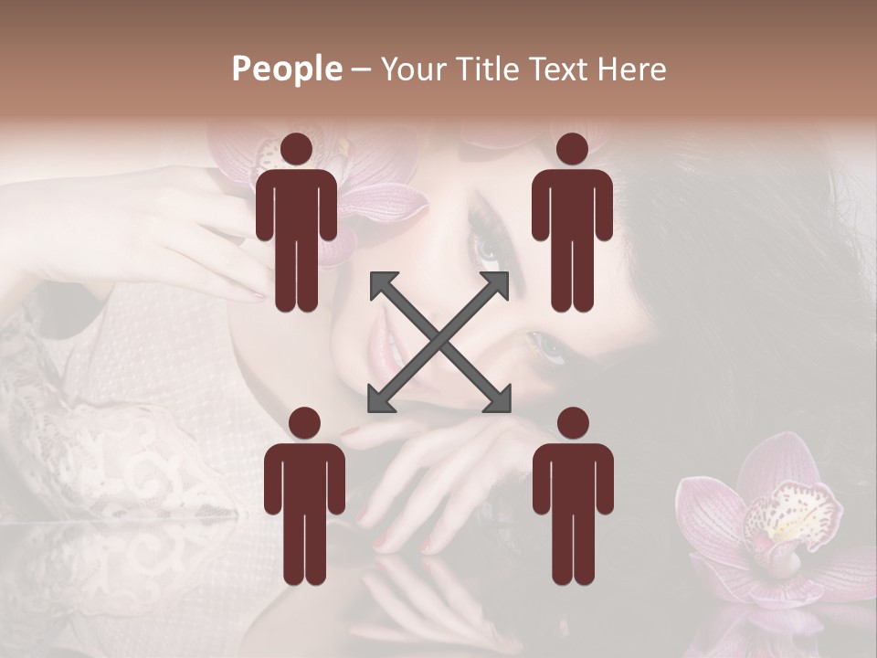 Pretty Eyeshadow Lips PowerPoint Template