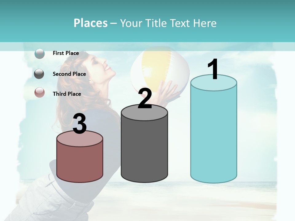 Summer Beach Playful PowerPoint Template