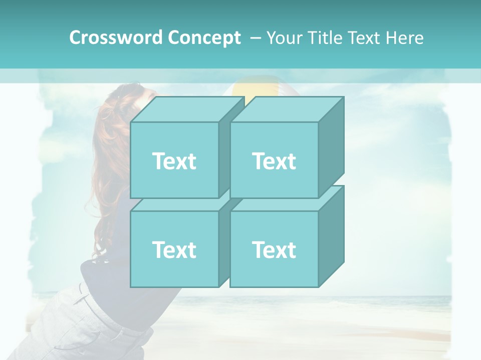 Summer Beach Playful PowerPoint Template