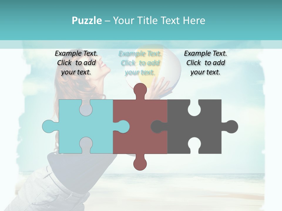 Summer Beach Playful PowerPoint Template