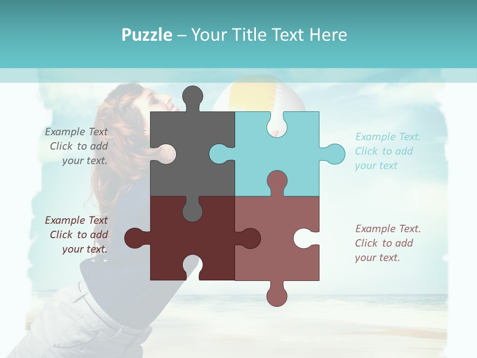 Summer Beach Playful PowerPoint Template