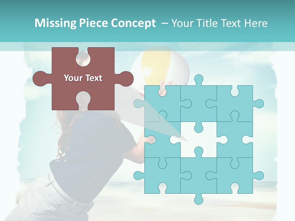 Summer Beach Playful PowerPoint Template