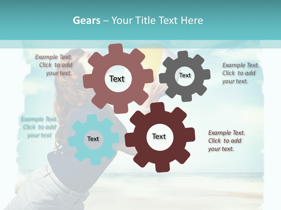 Summer Beach Playful PowerPoint Template