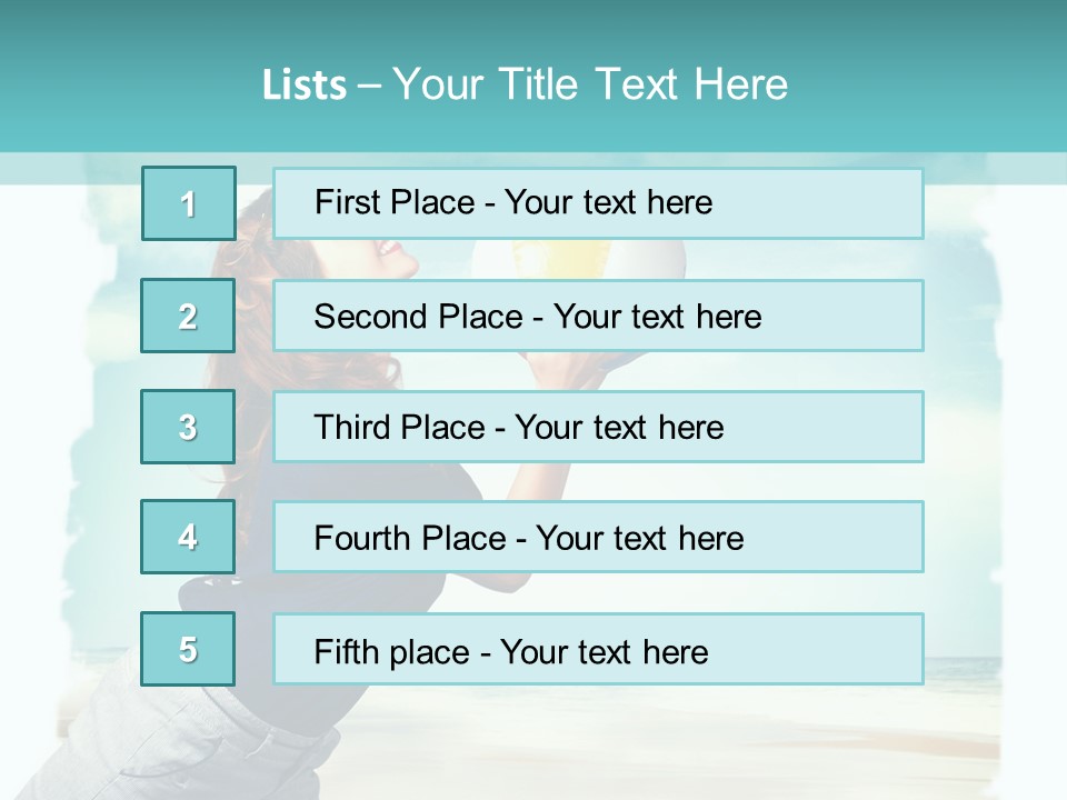Summer Beach Playful PowerPoint Template