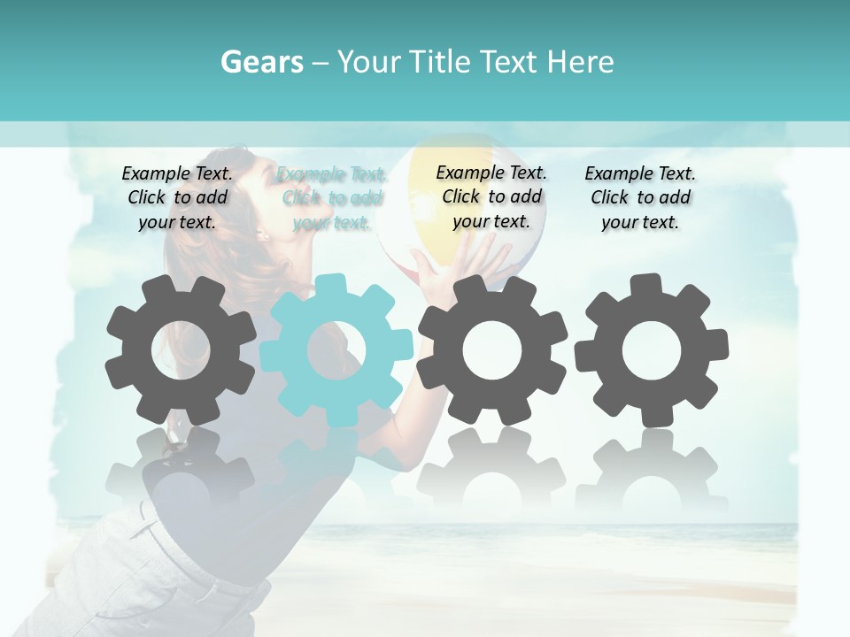 Summer Beach Playful PowerPoint Template