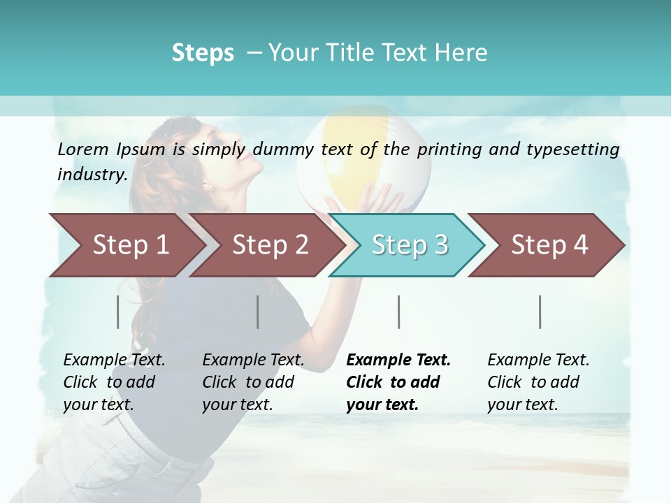 Summer Beach Playful PowerPoint Template