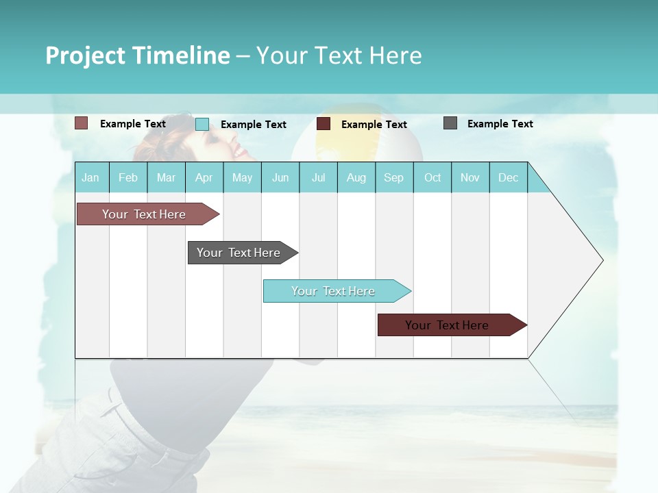 Summer Beach Playful PowerPoint Template