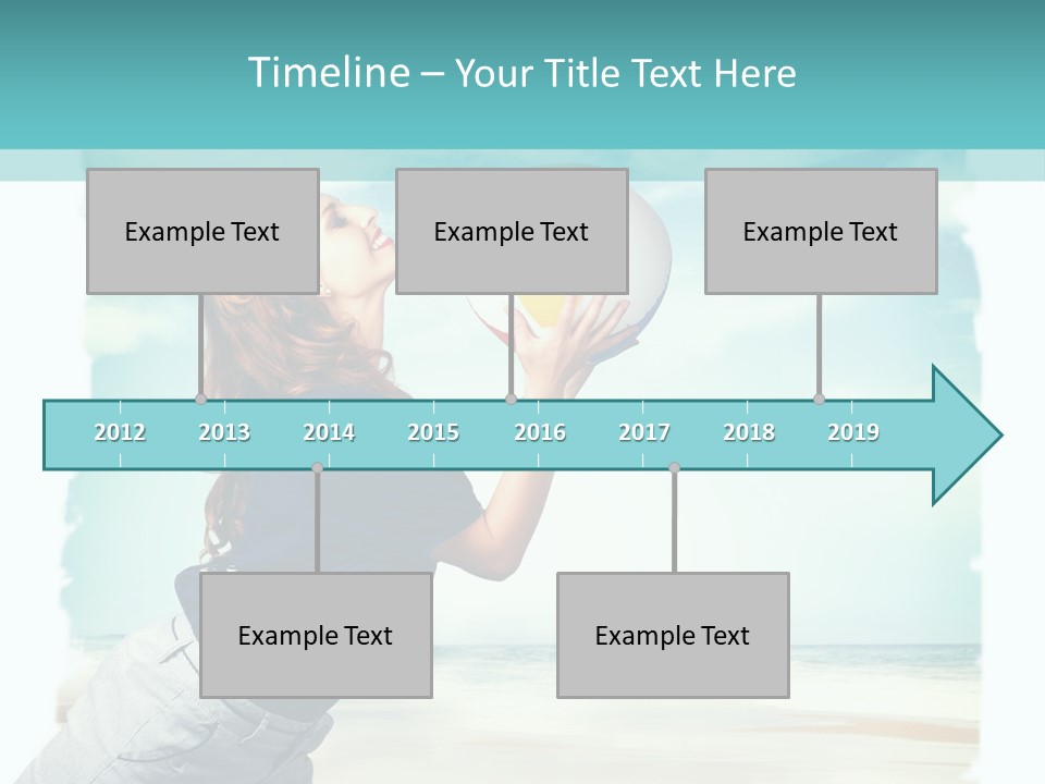 Summer Beach Playful PowerPoint Template