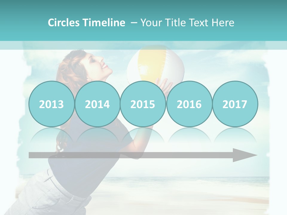 Summer Beach Playful PowerPoint Template