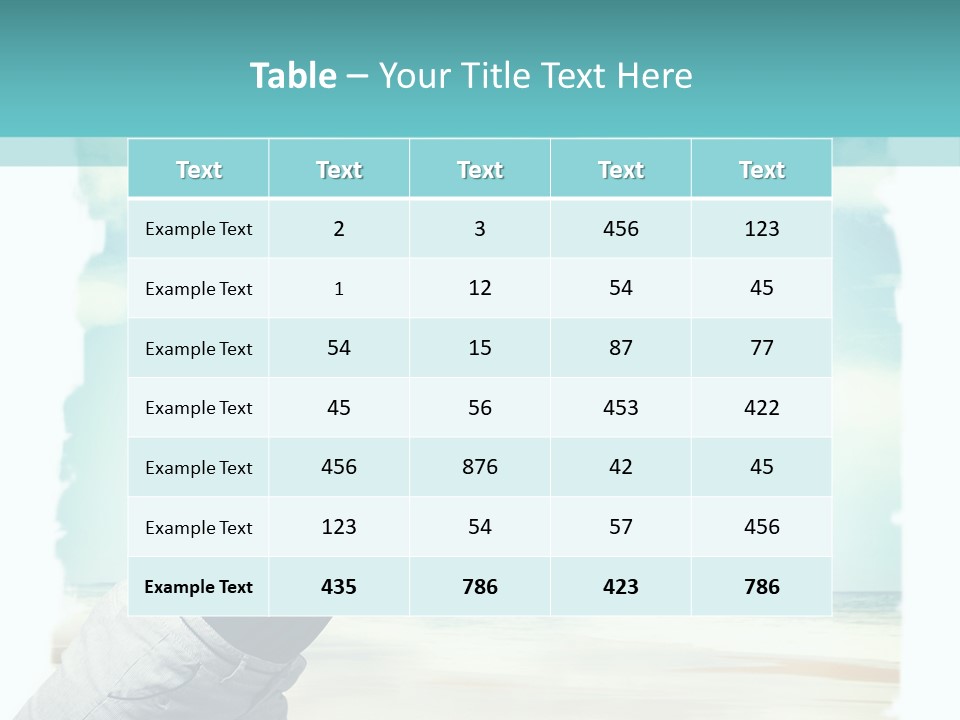 Summer Beach Playful PowerPoint Template