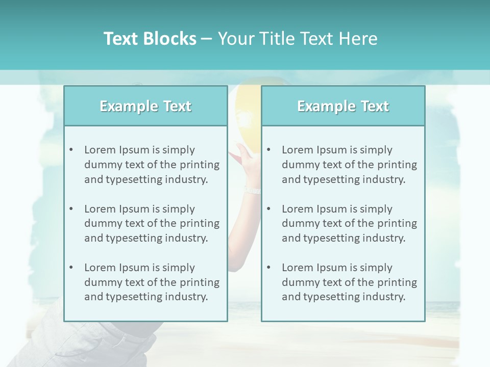 Summer Beach Playful PowerPoint Template