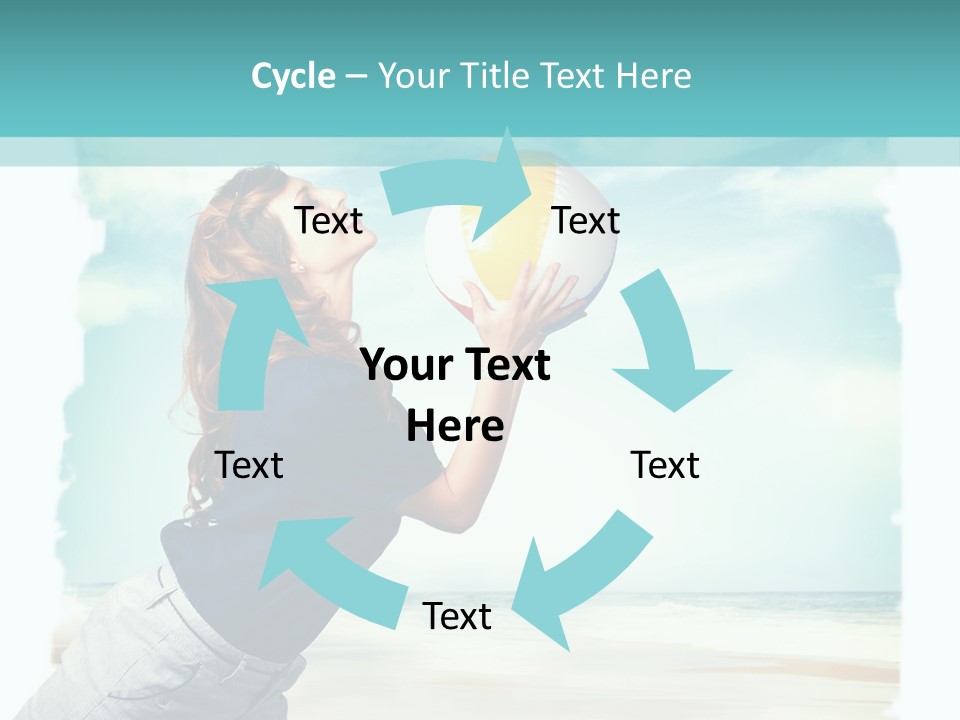Summer Beach Playful PowerPoint Template