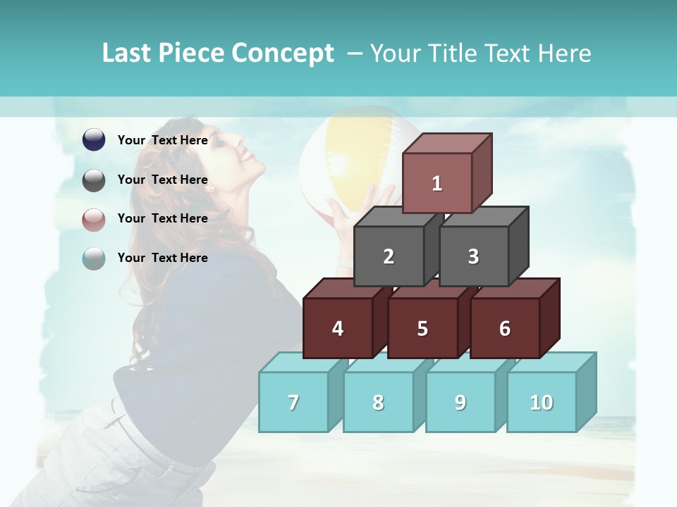 Summer Beach Playful PowerPoint Template