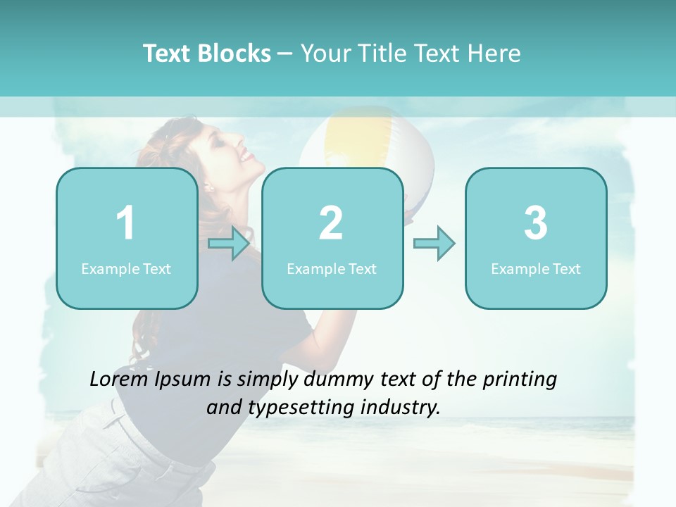 Summer Beach Playful PowerPoint Template