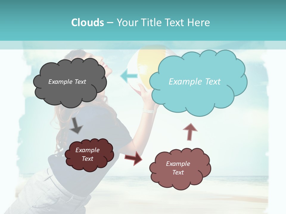 Summer Beach Playful PowerPoint Template