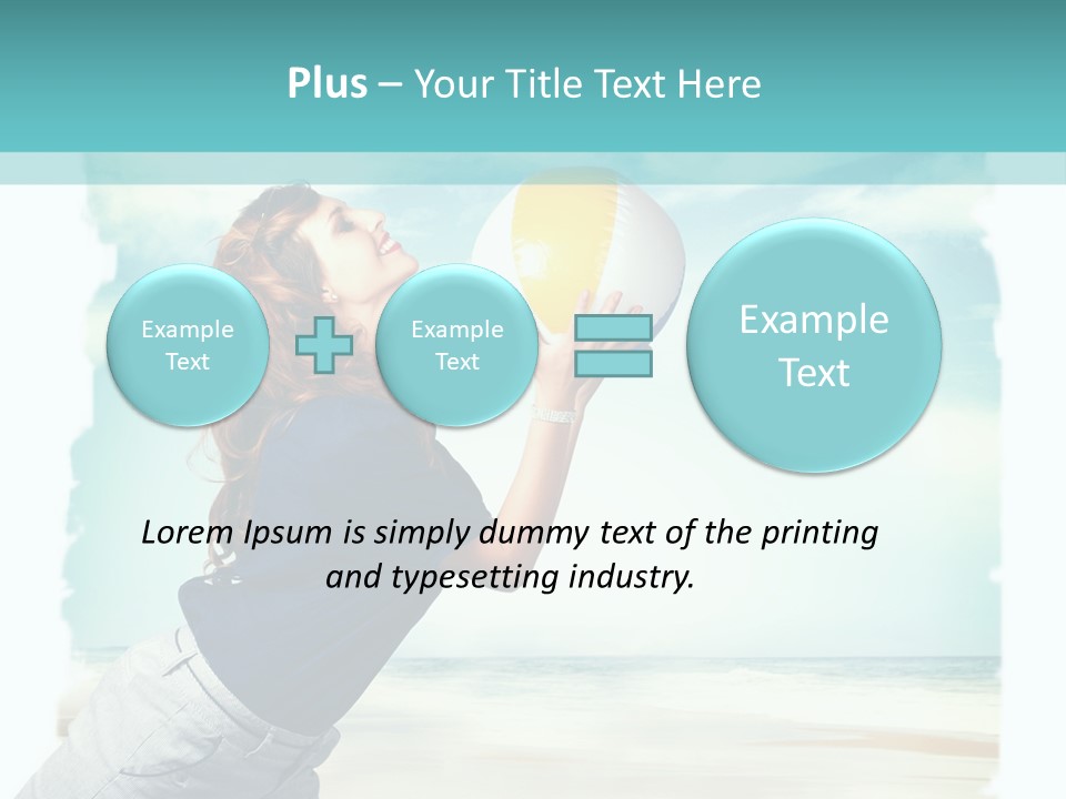 Summer Beach Playful PowerPoint Template