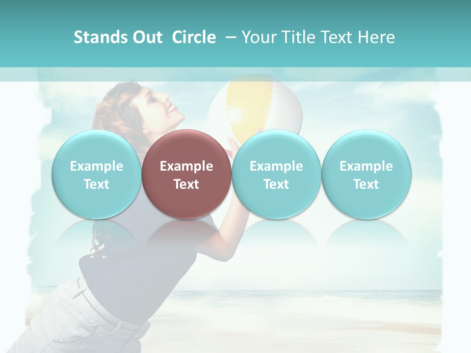 Summer Beach Playful PowerPoint Template