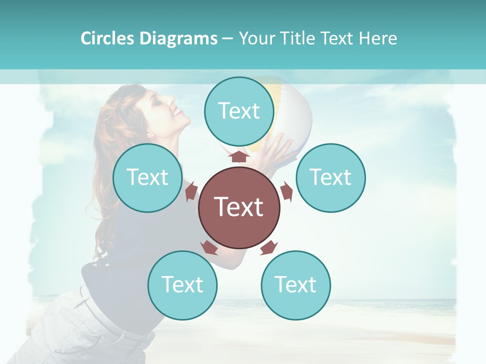 Summer Beach Playful PowerPoint Template