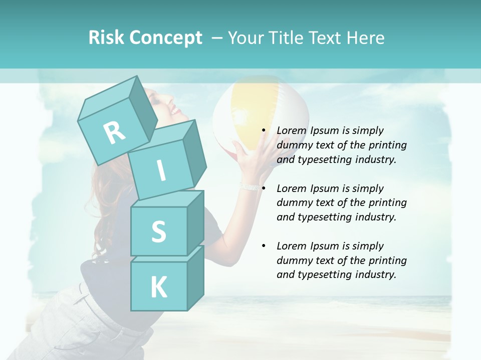 Summer Beach Playful PowerPoint Template