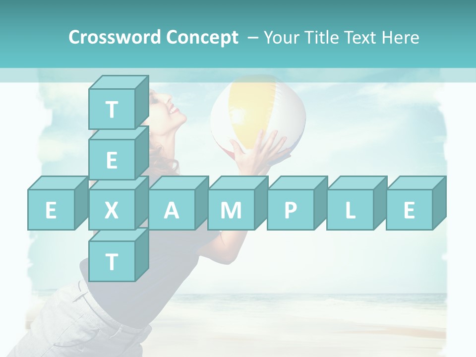 Summer Beach Playful PowerPoint Template