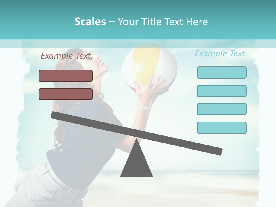 Summer Beach Playful PowerPoint Template