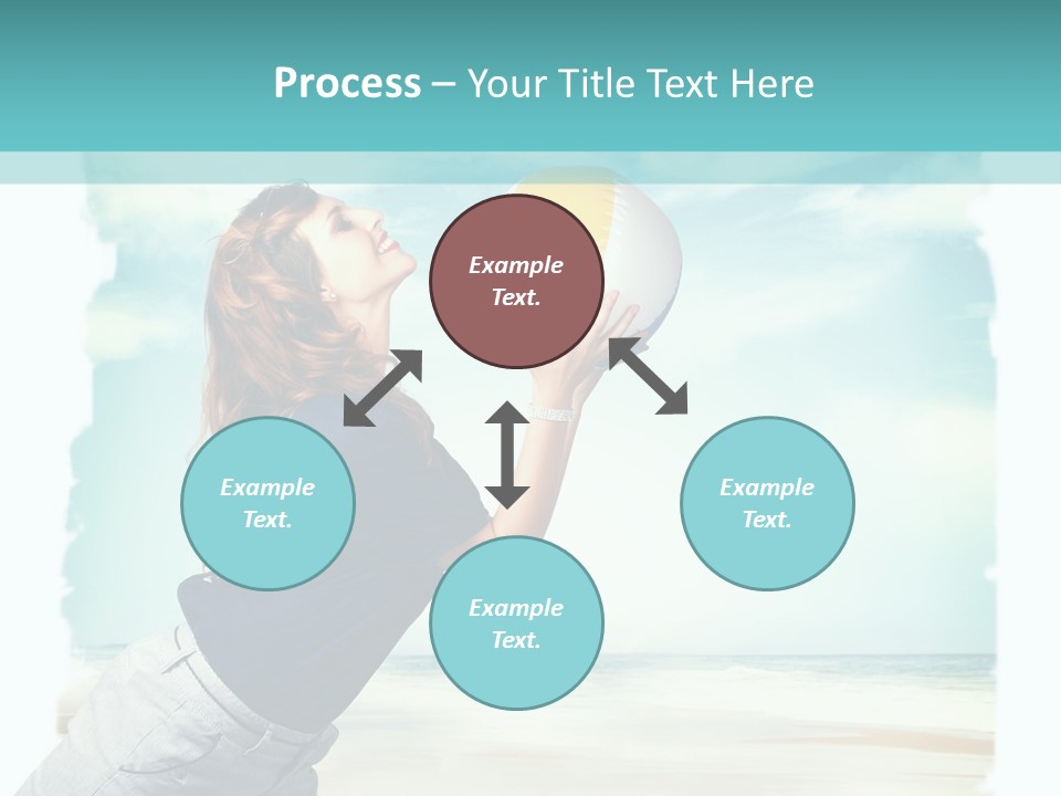 Summer Beach Playful PowerPoint Template