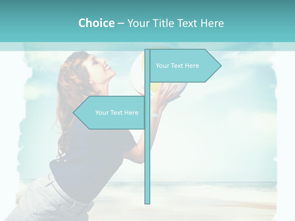 Summer Beach Playful PowerPoint Template