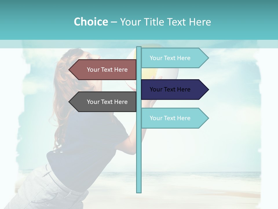 Summer Beach Playful PowerPoint Template