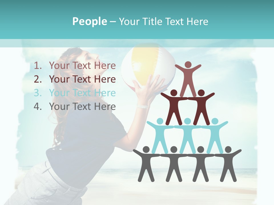 Summer Beach Playful PowerPoint Template