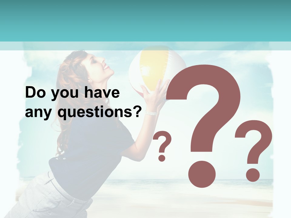 Summer Beach Playful PowerPoint Template