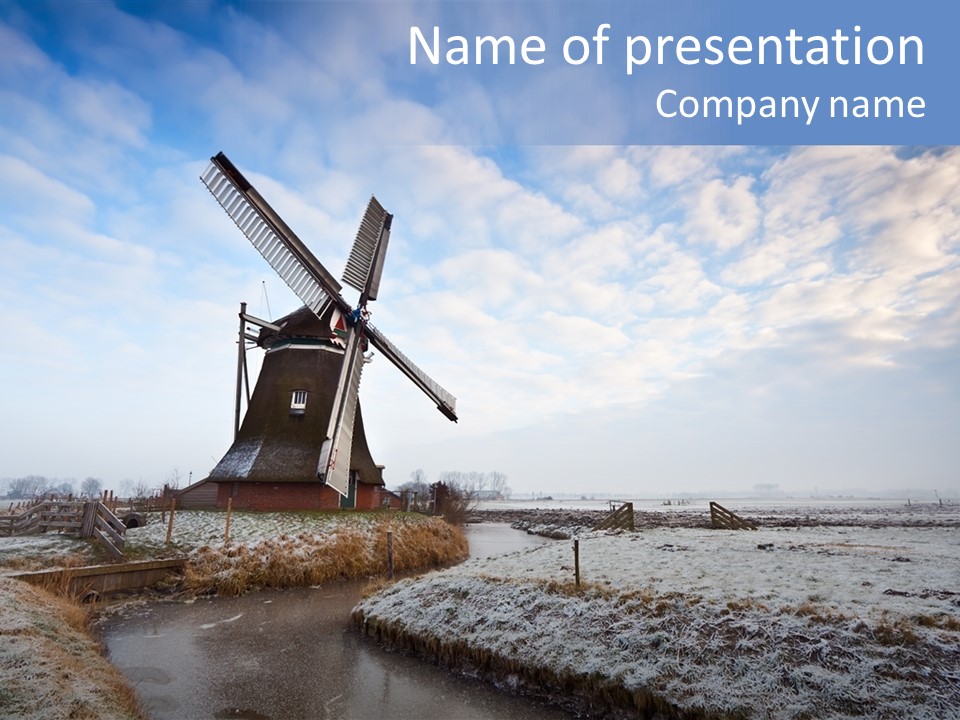 Horizon Meadow Frozen PowerPoint Template
