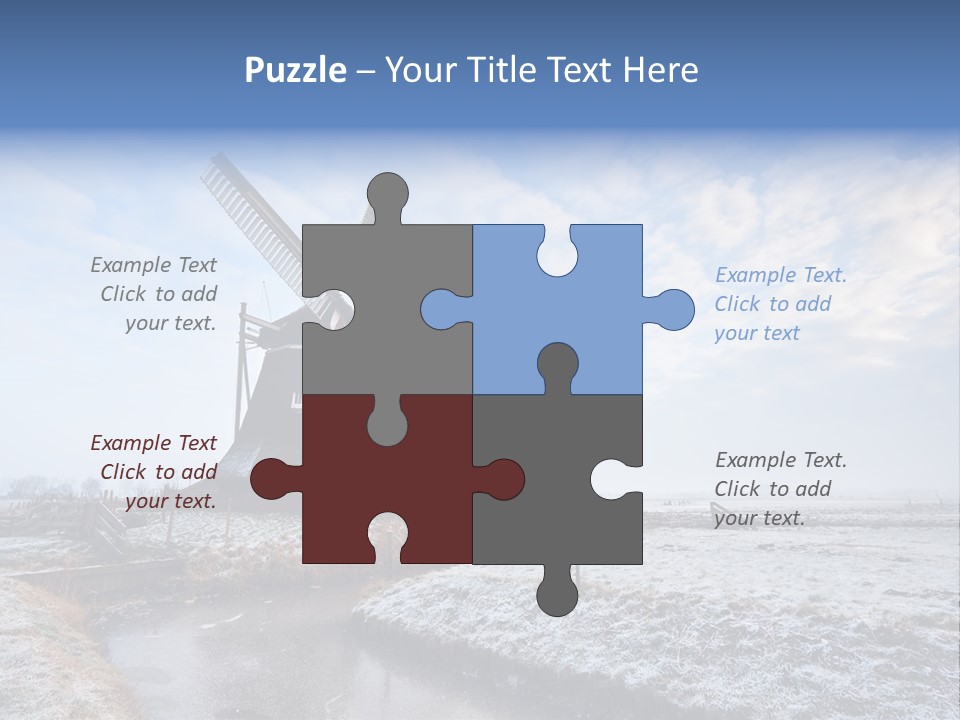 Horizon Meadow Frozen PowerPoint Template