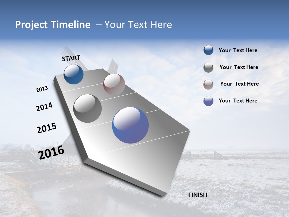 Horizon Meadow Frozen PowerPoint Template