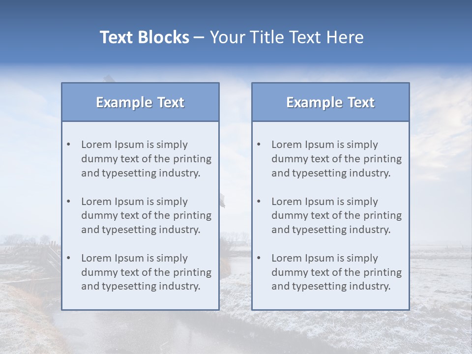 Horizon Meadow Frozen PowerPoint Template