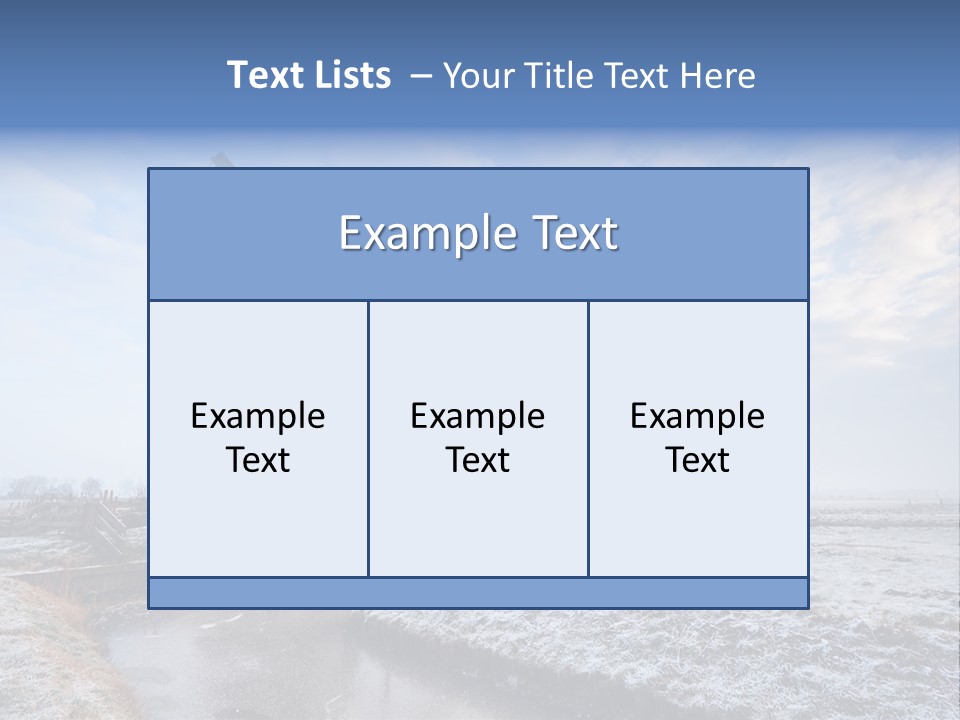 Horizon Meadow Frozen PowerPoint Template