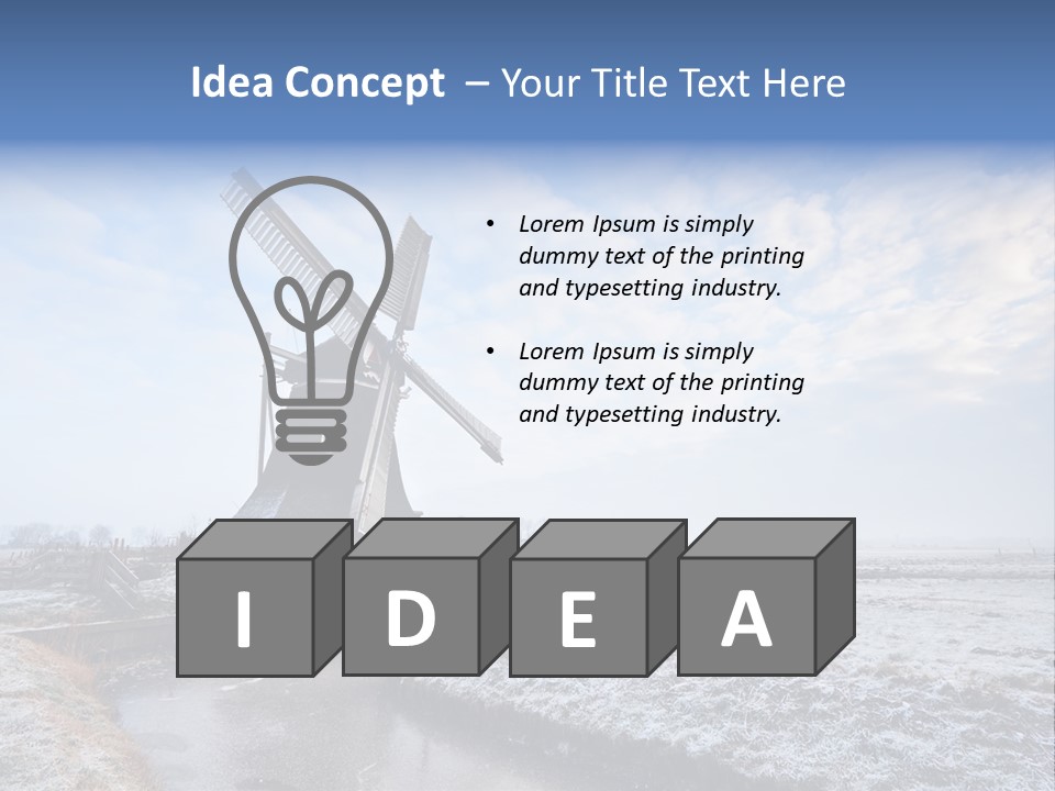 Horizon Meadow Frozen PowerPoint Template