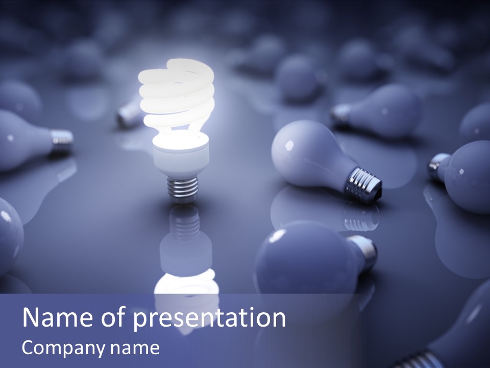 Technology Luminosity Watt PowerPoint Template