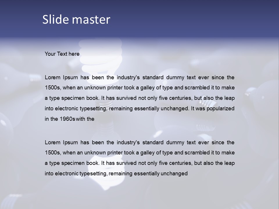 Technology Luminosity Watt PowerPoint Template