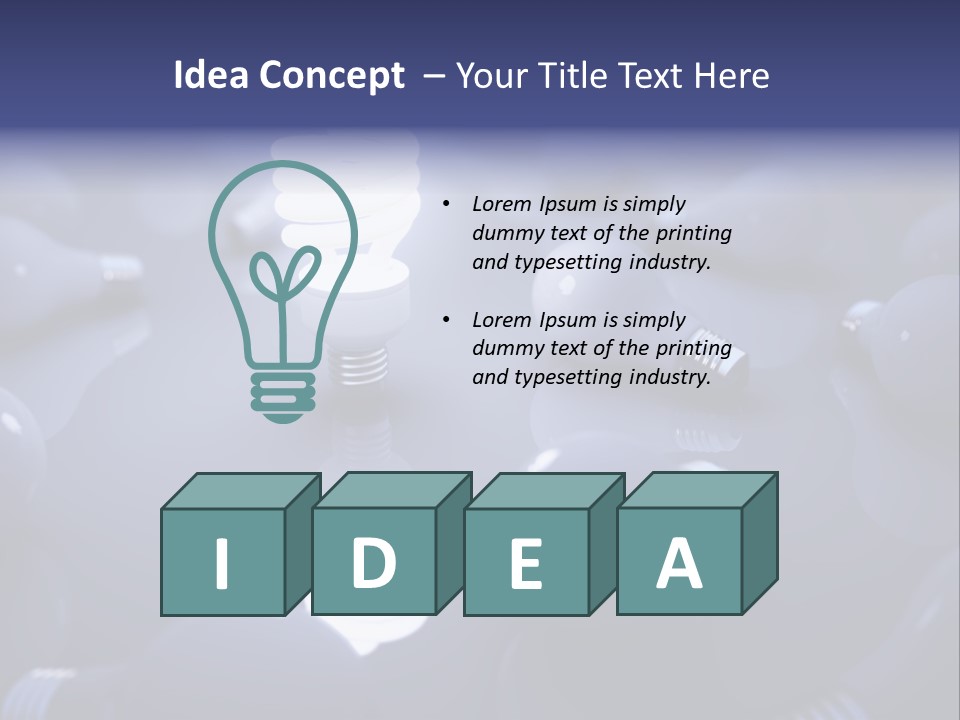 Technology Luminosity Watt PowerPoint Template