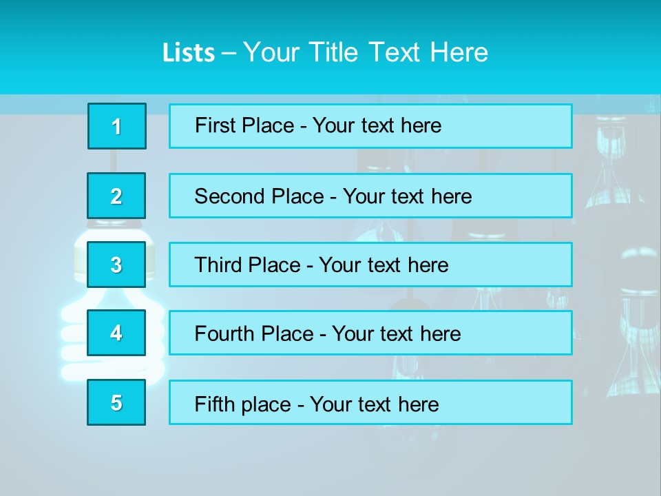 Object Economical Bulb PowerPoint Template
