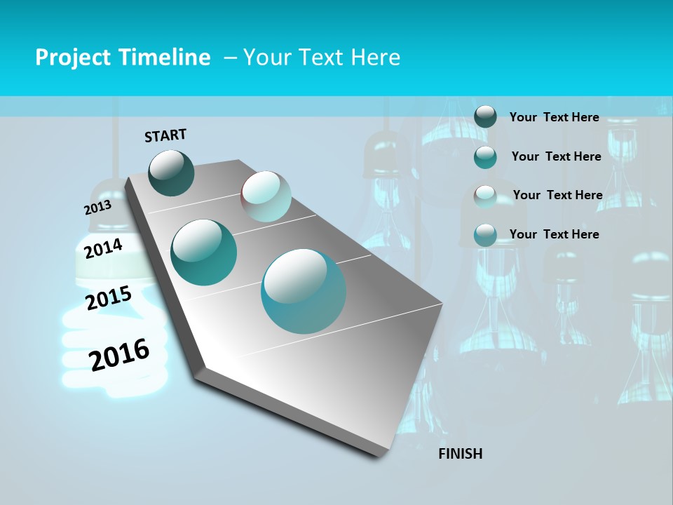 Object Economical Bulb PowerPoint Template