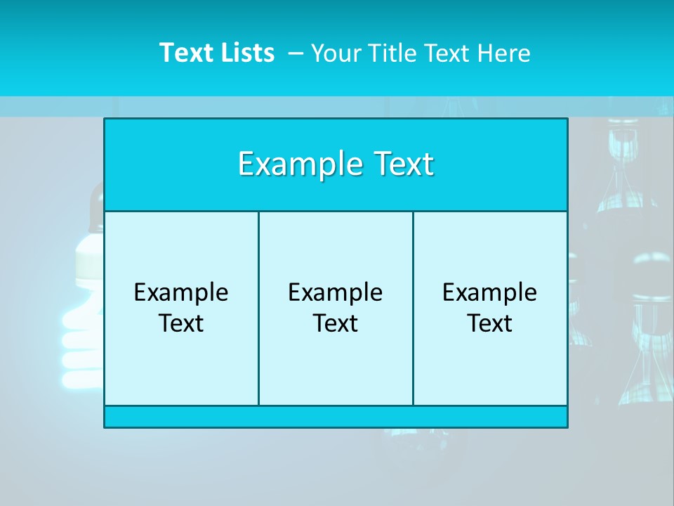 Object Economical Bulb PowerPoint Template