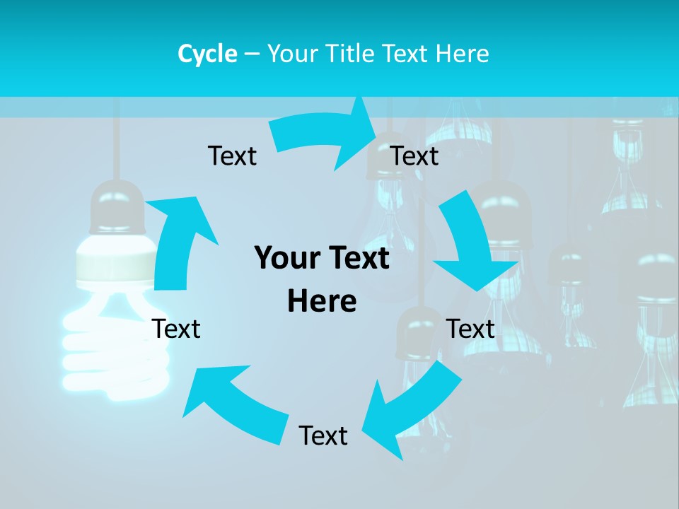 Object Economical Bulb PowerPoint Template