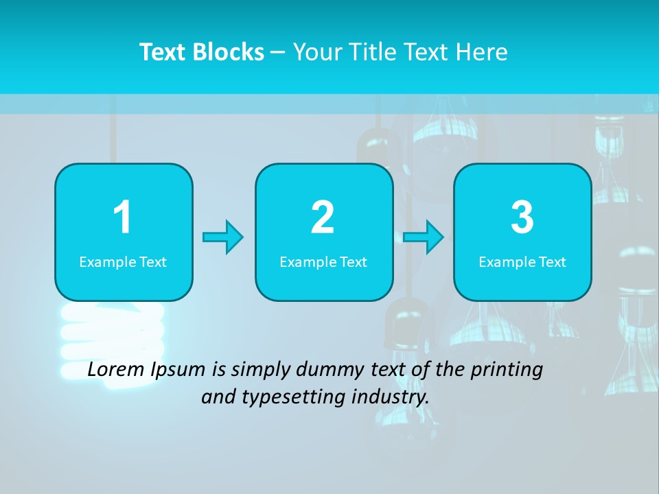 Object Economical Bulb PowerPoint Template